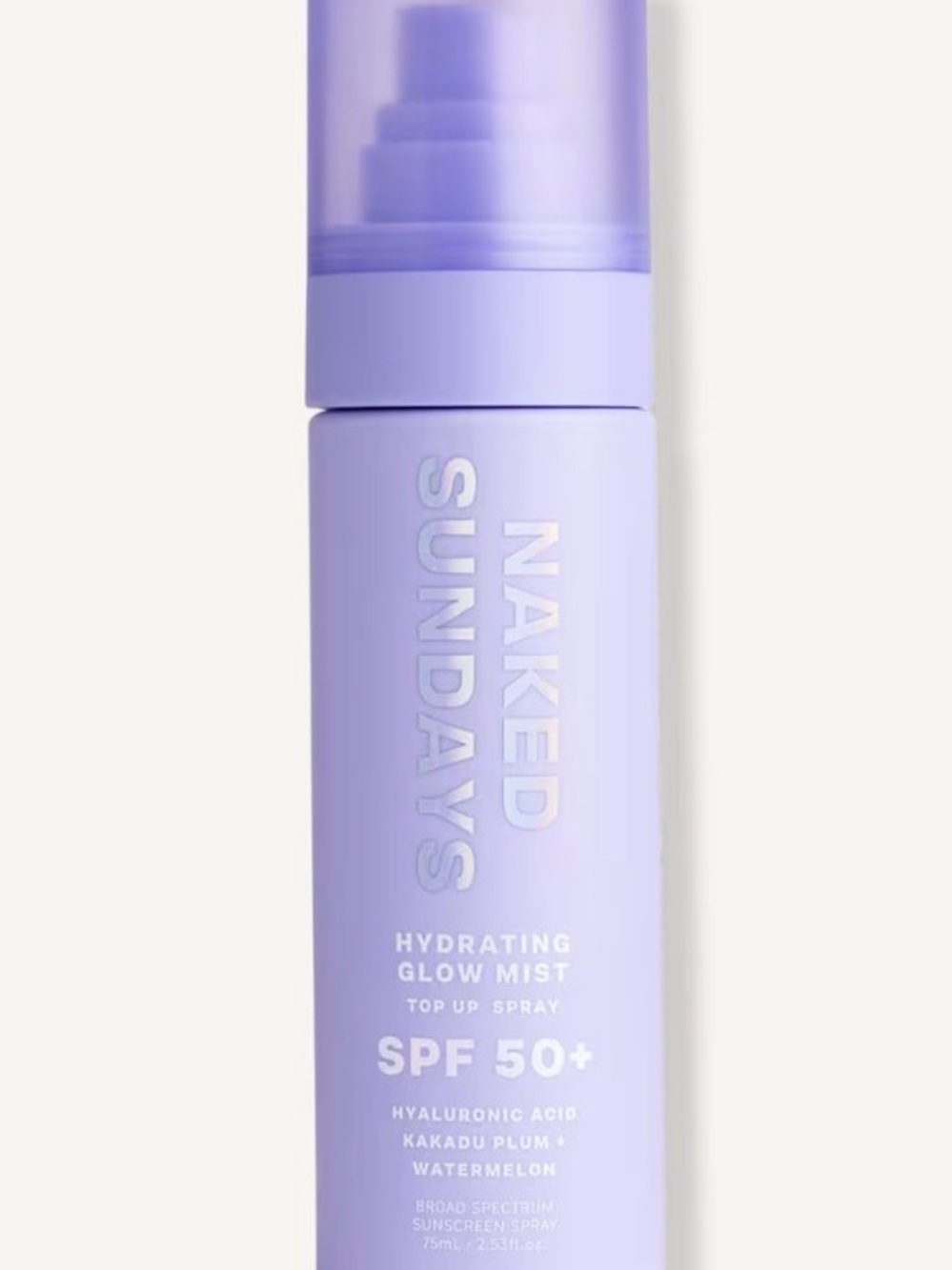 Naked Sundays Hydrating Glow Mist SPF 50+ — NIB